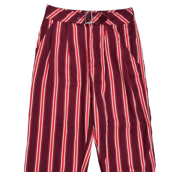 NWT Free People Seemed Like Stripe Belted Crop Pant - Picture 4 of 8
